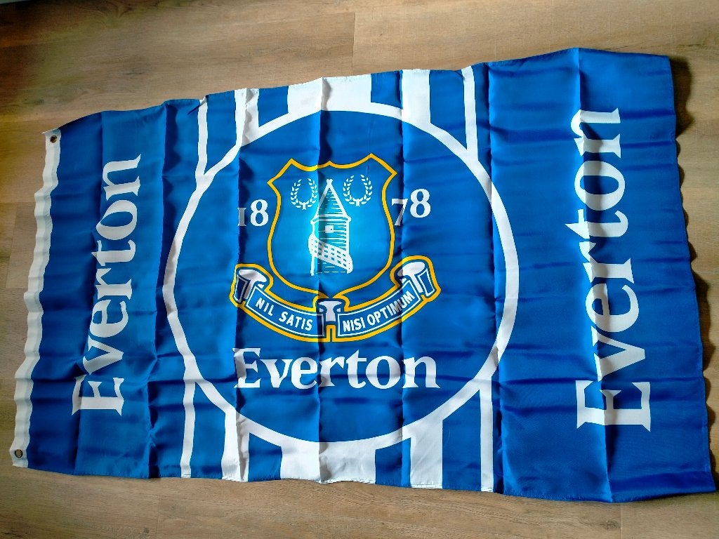 Everton voetbal Engeland club sport vlag voetbalclub, Ophalen of Verzenden, Zo goed als nieuw, Buitenlandse clubs