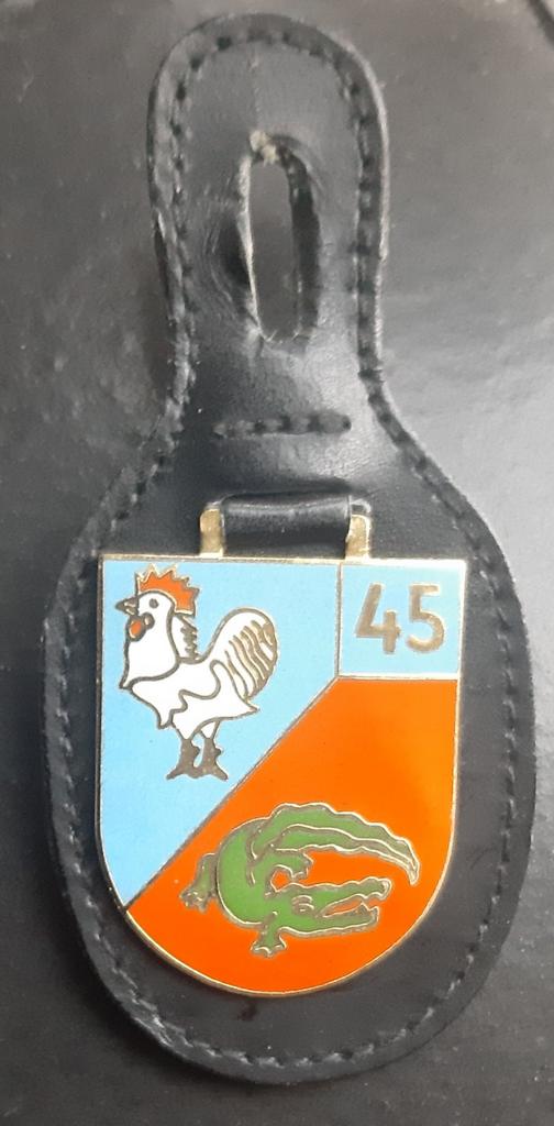 borstzakhanger 45 pantserinfanteriebataljon Oranje Gelderlan, Ophalen of Verzenden, Landmacht, Nederland, Embleem of Badge