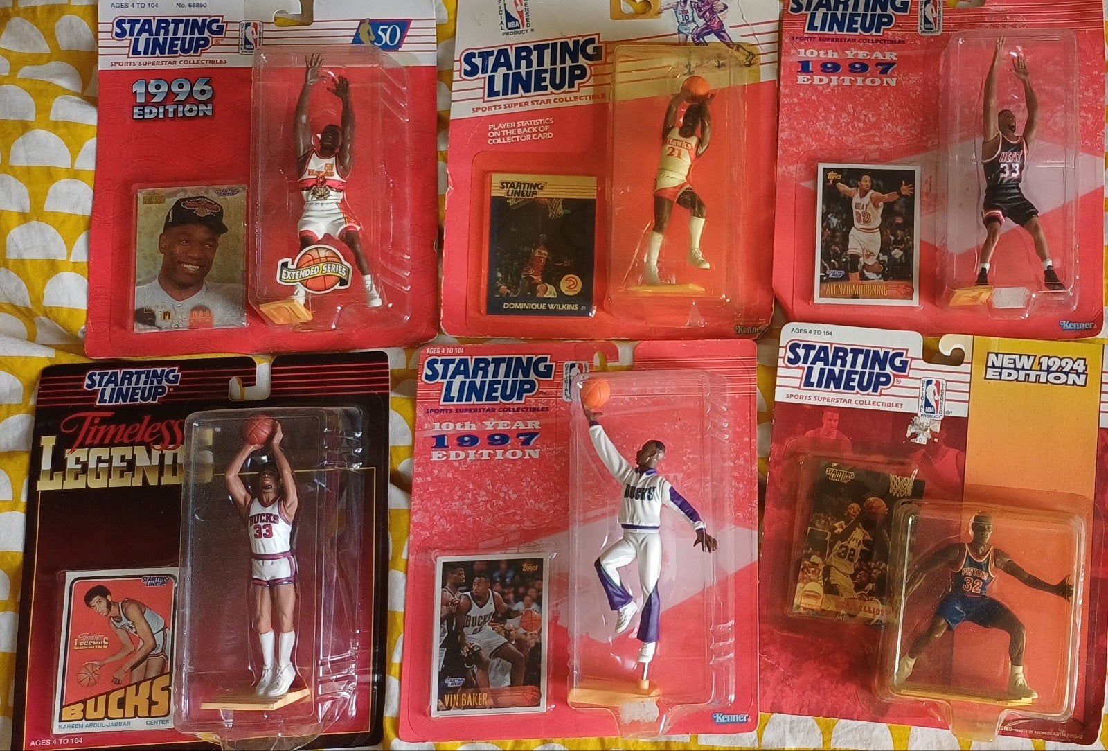 6x NBA Starting Lineup. Kenner. Div spelers, teams en jaren., Ophalen of Verzenden