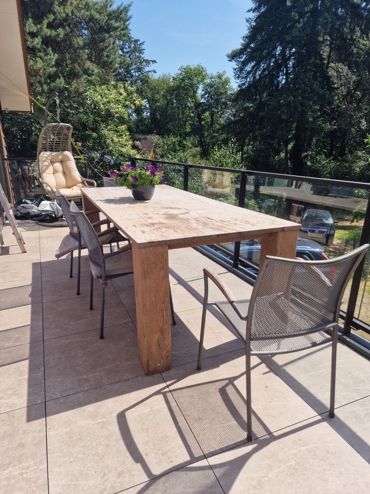 Houten tafel GRATIS, Ophalen, Gebruikt, Rechthoekig, Hout