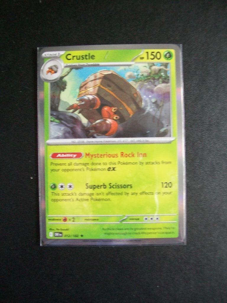 2305. Nieuwe Pokemon Kaart holo rare CRUSTLE HP150 (012/182), Verzenden, Nieuw, Losse kaart, Foil