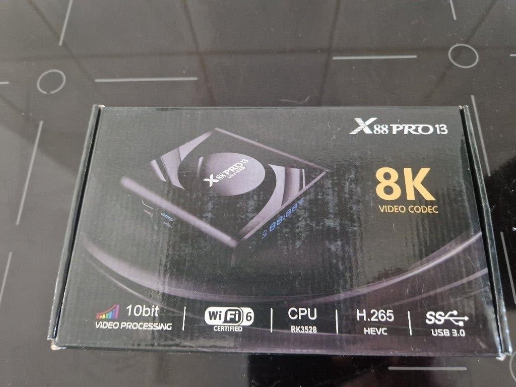 X88 PRO 13 8K Video Codec Android TV Box, Audio, Tv en Foto, Mediaspelers, Ophalen, Nieuw, HDMI, Zonder harde schijf