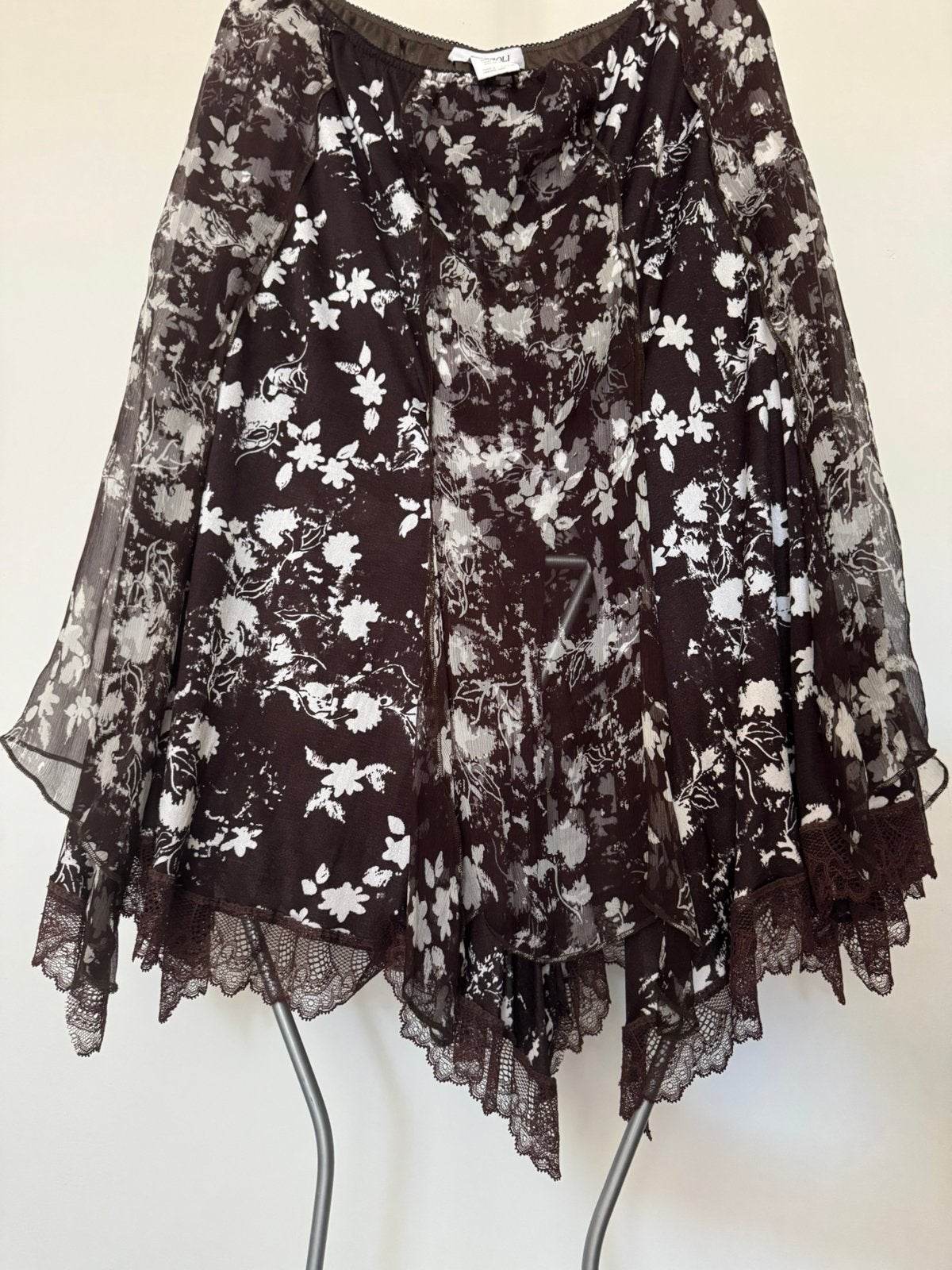 STIZZOLI - Italiaanse design rok  maat 46-48, Bruin, Maat 46/48 (XL) of groter, Ophalen of Verzenden, Zo goed als nieuw