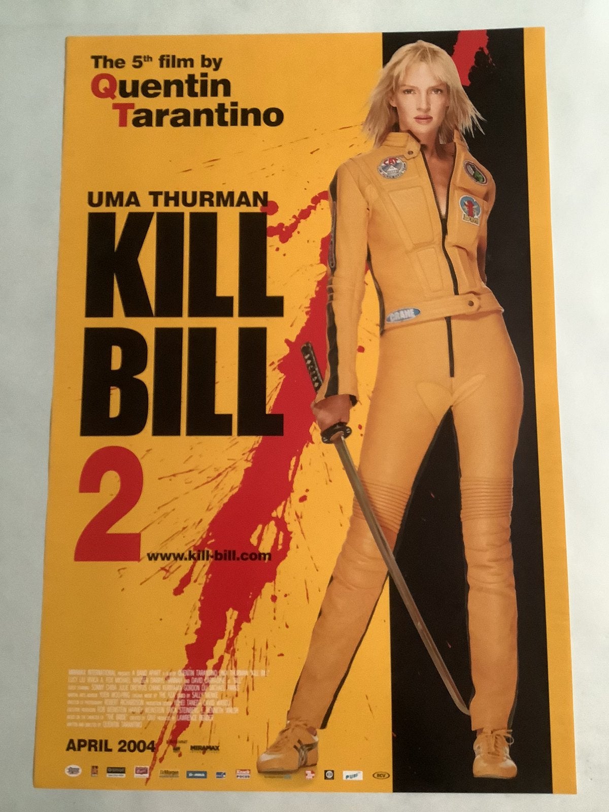 KILL BILL 2   Filmposter   40-60 cm, Verzenden, Zo goed als nieuw, Deurposter of groter, Film en Tv