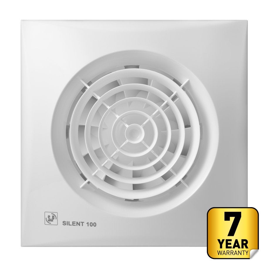 S&P SILENT 100 CZ badkamer/toilet ventilator, Ophalen of Verzenden, Nieuw, Afzuiger