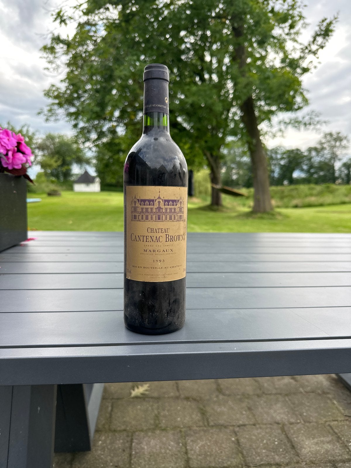 Château Cantenac Brown Margaux 1993 Rode Wijn, Gebruikt, Frankrijk, Ophalen of Verzenden, Rode wijn