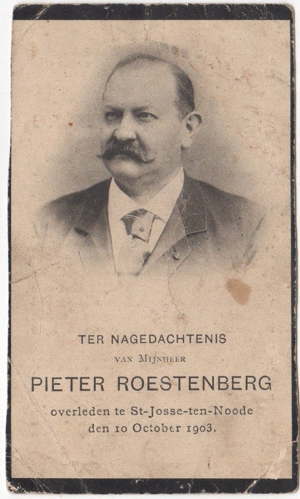 Pieter Roestenberg 1835 Tilburg + 1903 St.-Josse-ten-Noode, Verzenden