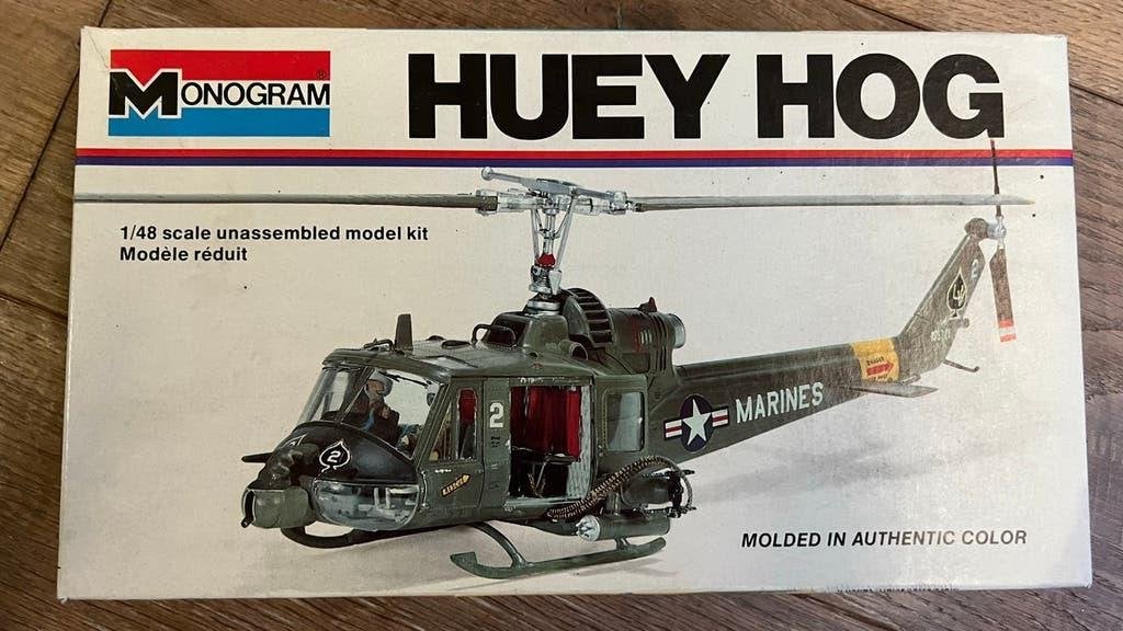 Monogram Huey Hog 1/48 modelbouw helikopter kit, Helikopter, Nieuw, Groter dan 1:72, Ophalen