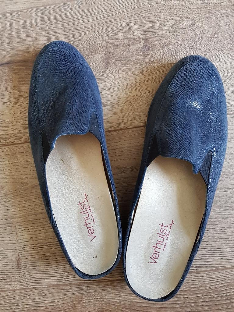 ZGAN verhulst pantoffels mt 42, Blauw, Verhulst, Ophalen of Verzenden, Zo goed als nieuw