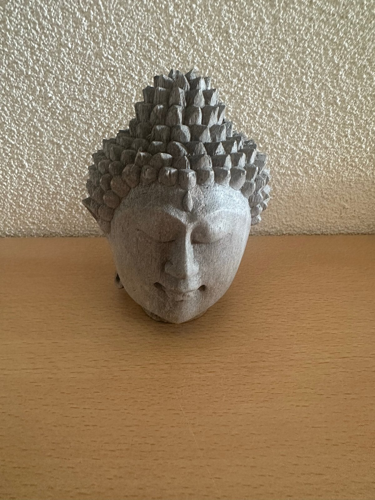 Boeddha Hoofd Decoratie, Ophalen of Verzenden, Gebruikt, Grijs