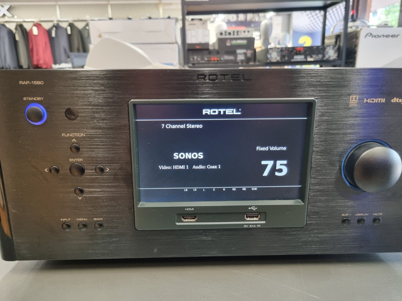 ✅Rotel RAP-1580 Surround Versterker 7.1, Overige merken, -, -, Ophalen of Verzenden