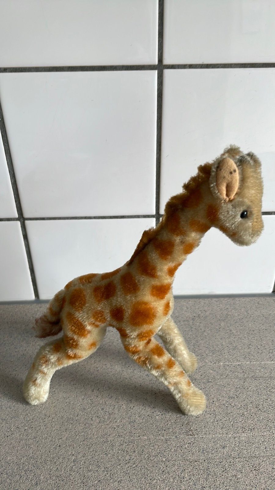 Giraf Steiff jaren 50 vintage giraffe, Ophalen of Verzenden, Zo goed als nieuw