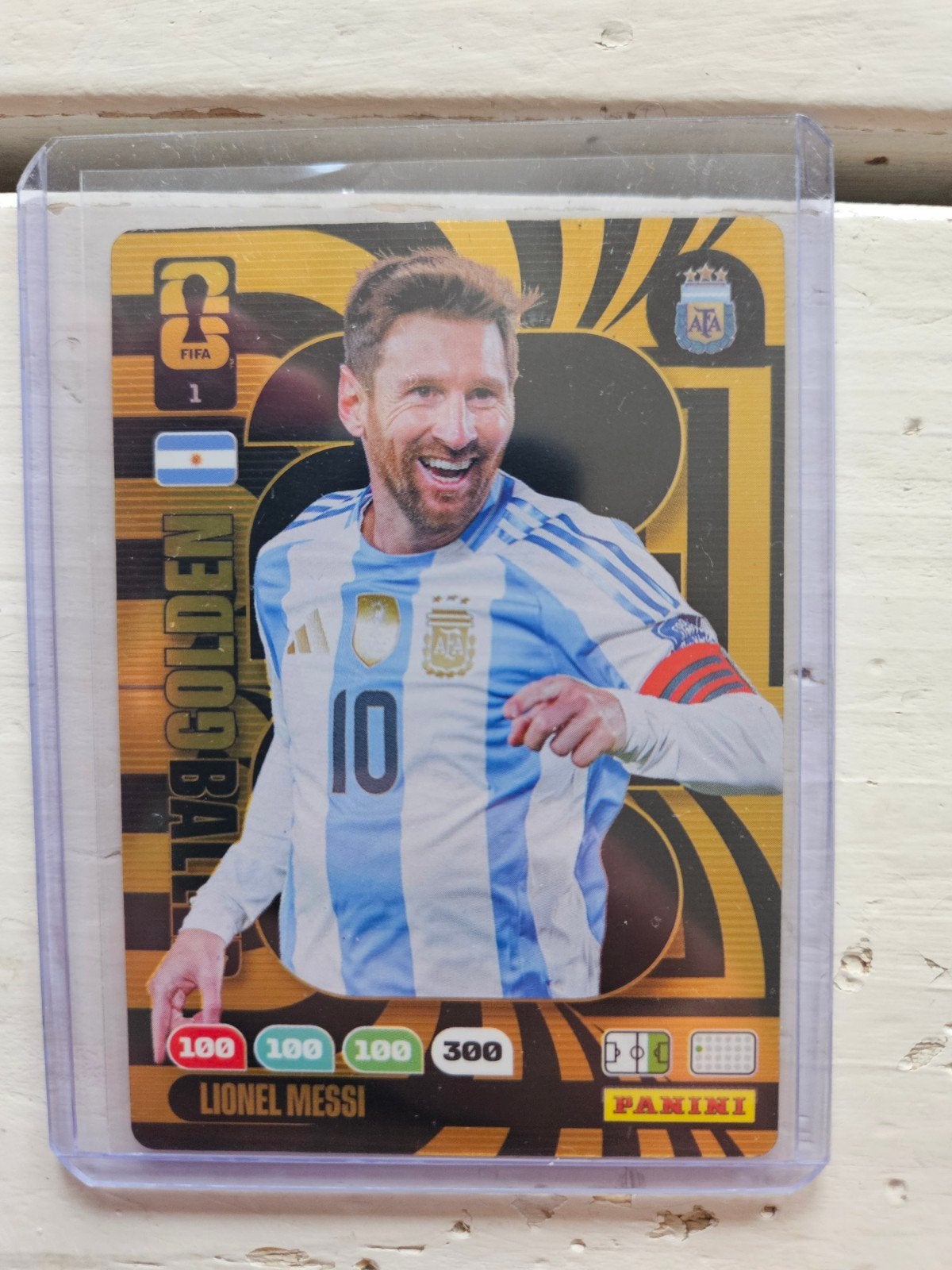 Golden Baller Messi Panini Adrenalyn XL World Cup 2026, Ophalen of Verzenden, Nieuw, Plaatje