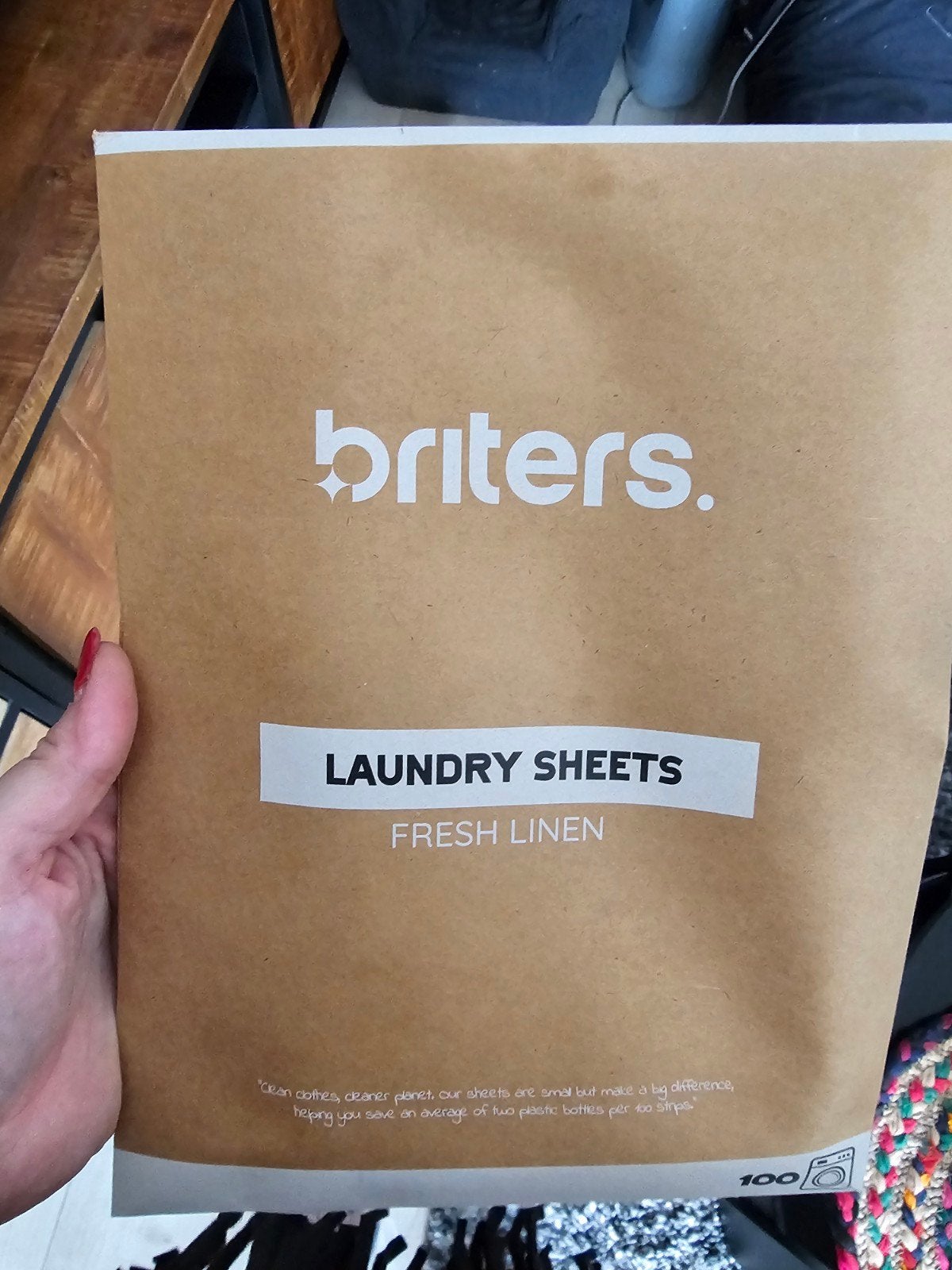Briters Wasmiddeldoekjes Fresh Linen - 100 stuks, Witgoed en Apparatuur, Wasmachines, Ophalen, Nieuw, Minder dan 85 cm