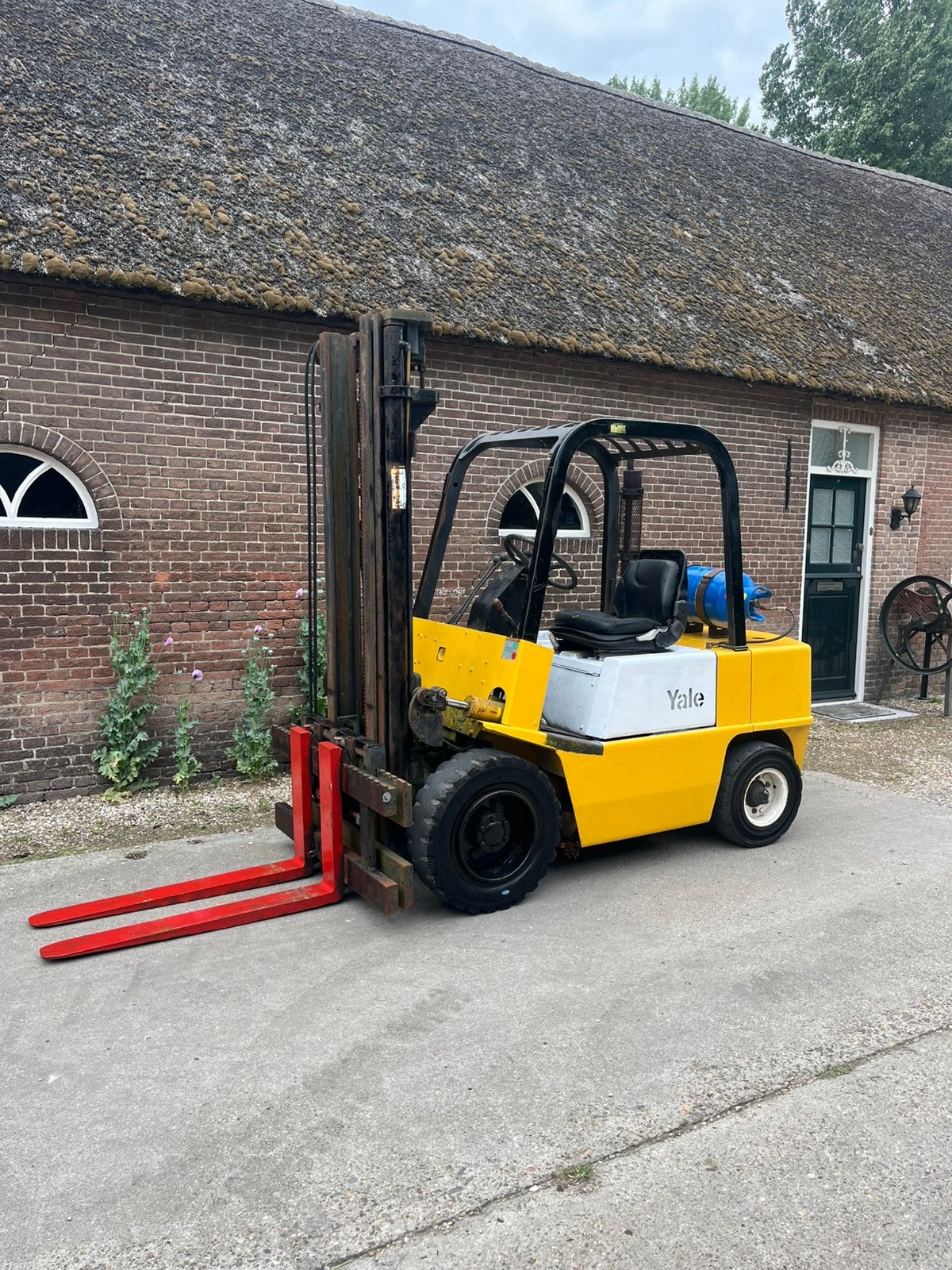 Yale glp030 3000kg duplo 370cm sideshift lpg nette staat✅, Zakelijke goederen, Machines en Bouw | Heftrucks en Intern transport