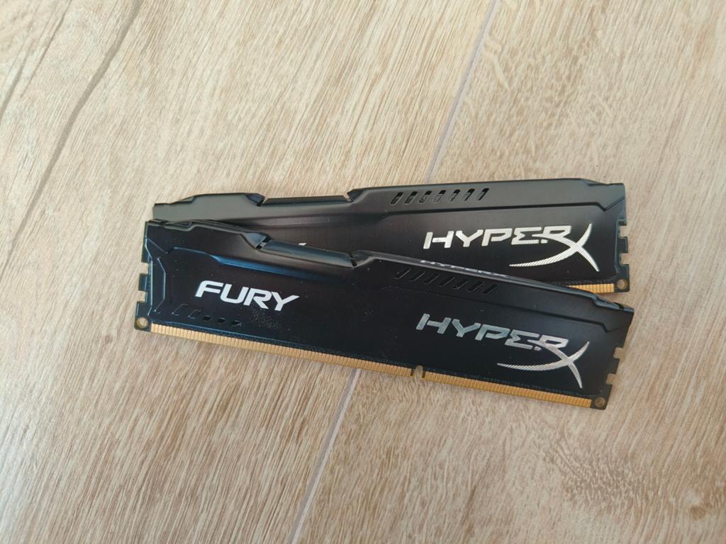 HyperX Fury DDR3 RAM 2x4GB, Computers en Software, RAM geheugen, Gebruikt, 8 GB, DDR3, Ophalen of Verzenden