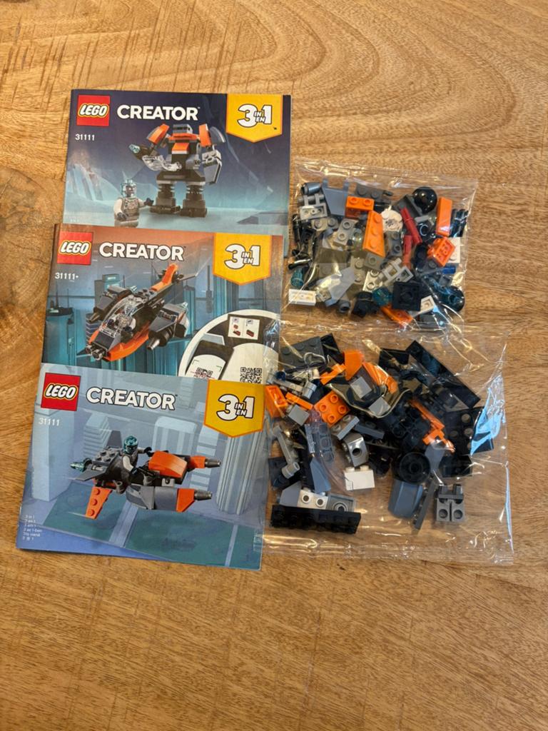 Lego 31111 creator 3-1, nieuw in verpakking, Lego, Nieuw, Ophalen of Verzenden, Compleet