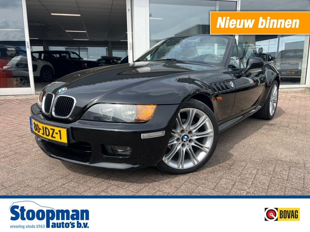 Bmw Z3 2.2i 6 cil. Aut. Wide Body Airco Cruise Leder, Achterwielaandrijving, Gebruikt, Cabriolet, Zwart
