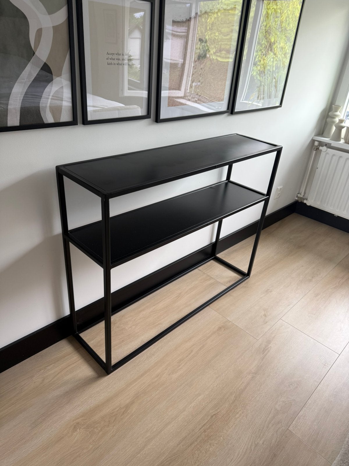 Metalen sidetable 110x30x85cm, Ophalen, 100 tot 150 cm, Zo goed als nieuw, Metaal