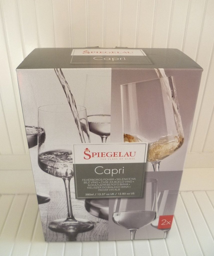 Set 2 Spiegelau Capri witte wijnglazen ~ kristal... *nieuw*, Glas of Glazen, Overige merken, Verzenden, Nieuw