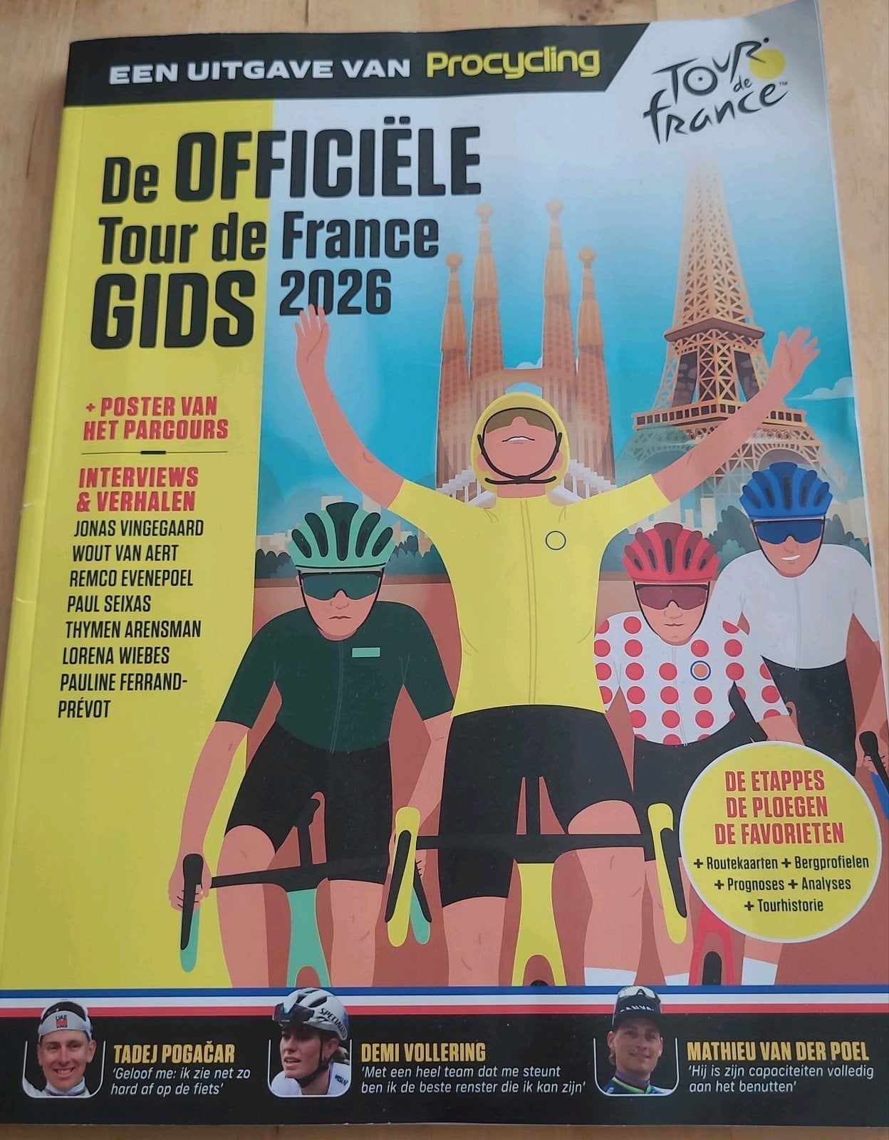 Tour de France procycling 2026 tadej pogacar demi vollering, Ophalen of Verzenden, Zo goed als nieuw