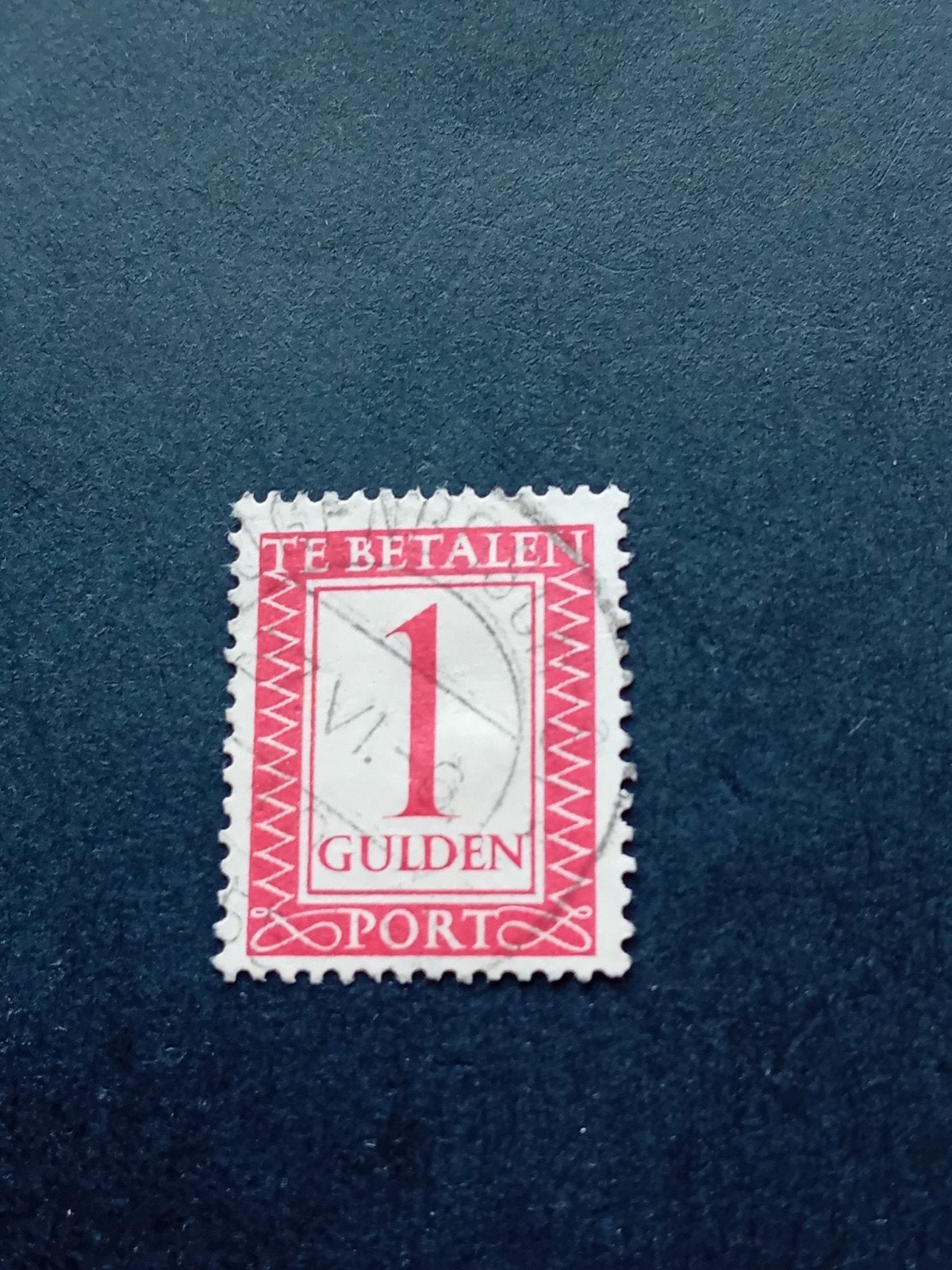 Nederlandse portzegel 1 Gulden 'Te Betalen' (Gestempeld), Ophalen of Verzenden, T/m 1940, Gestempeld