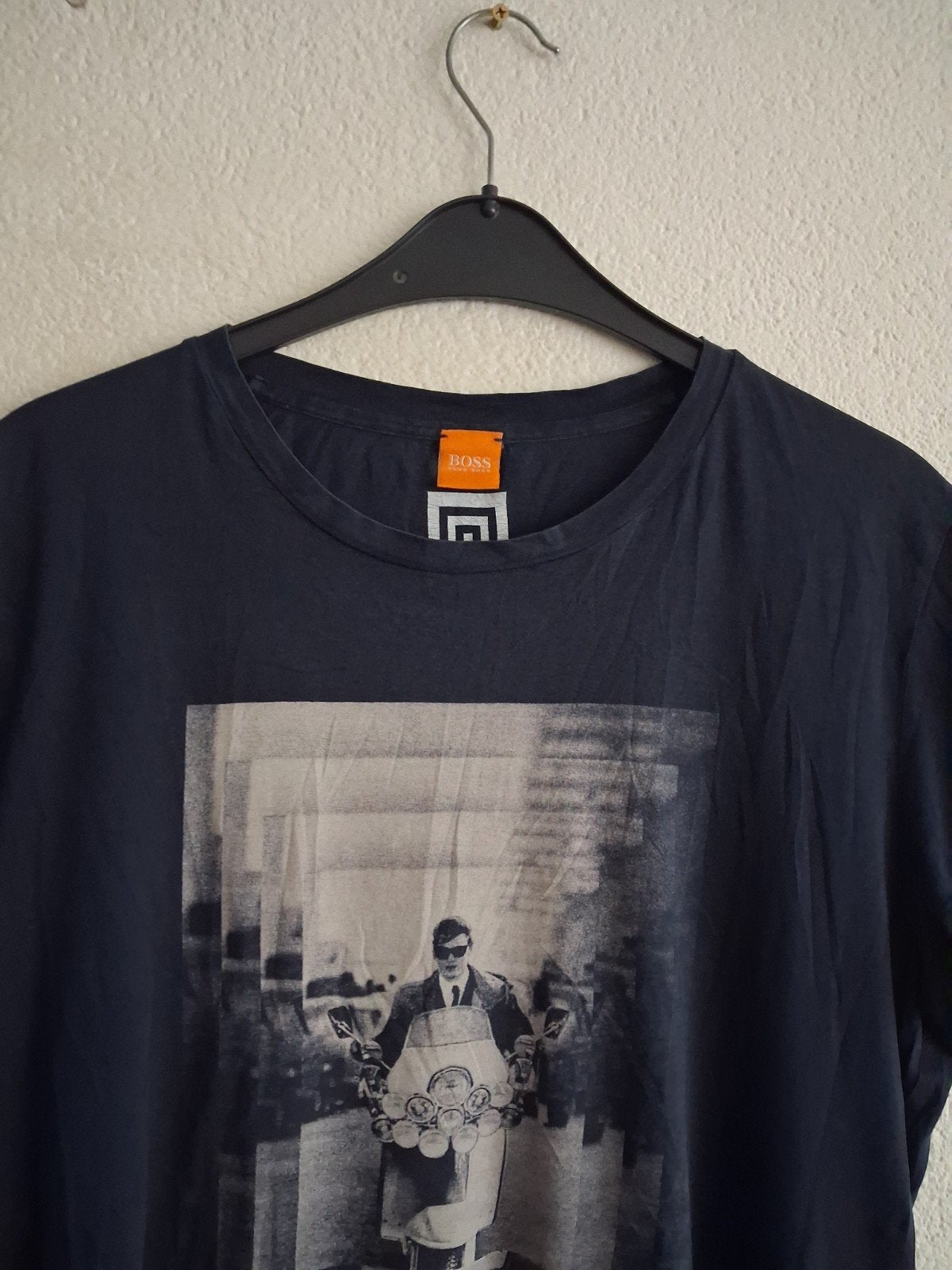 BOSS T-shirt met print, maat L, Maat 52/54 (L), BOSS, Blauw, Ophalen of Verzenden
