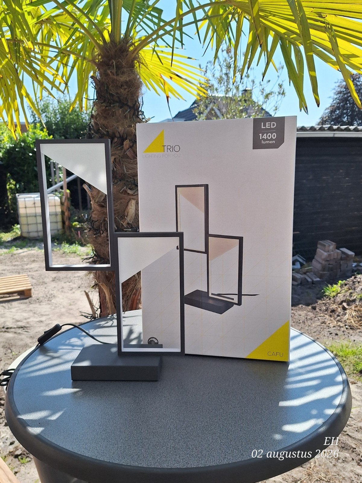 Trio Cafu LED Tafellamp - Modern Design, Bureaulamp, Nieuw, Overige fittingen, Zwart