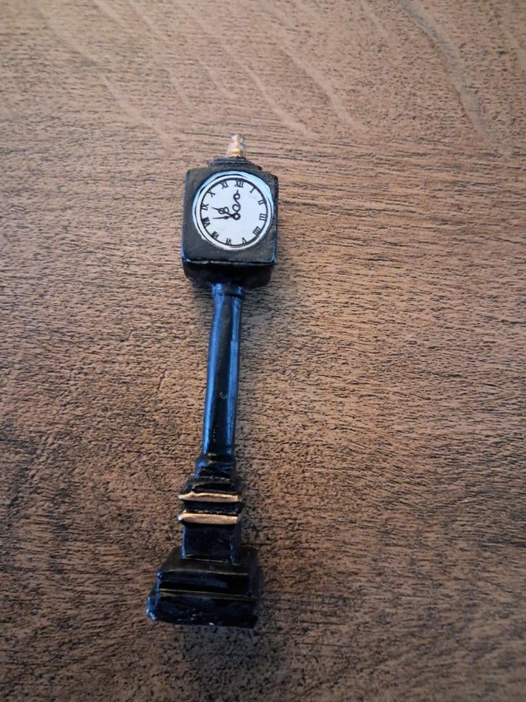 Lemax street clock, Ophalen of Verzenden