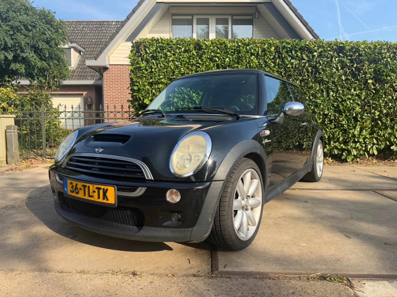 Mini 1.6 16V Cooper S 2003 Zwart APK 06-2027, Auto's, Voorwielaandrijving, Elektrische ramen, Zwart, 4 cilinders