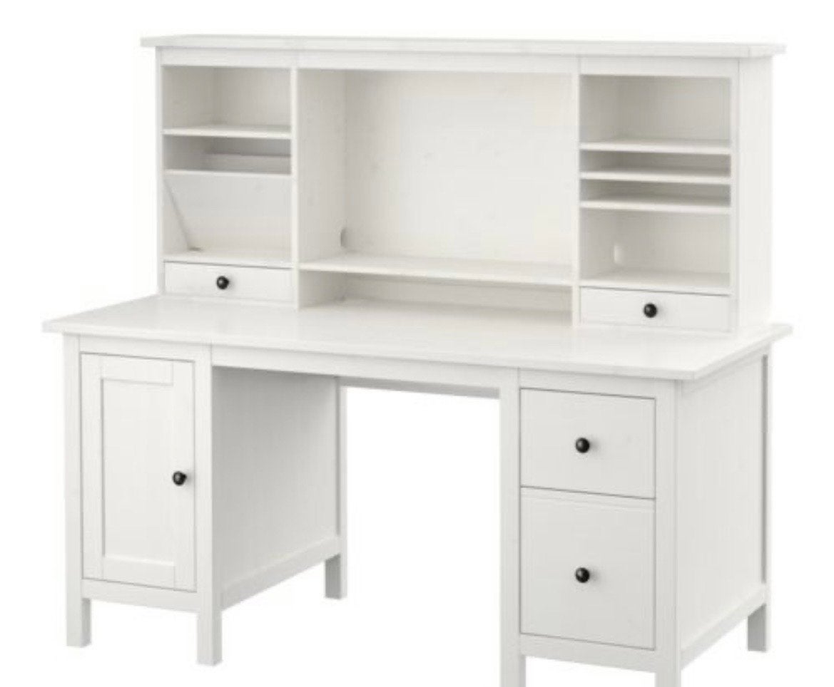 IKEA Hemnes Bureau met opbouw, Huis en Inrichting, Ophalen, Gebruikt, IKEA, Hout