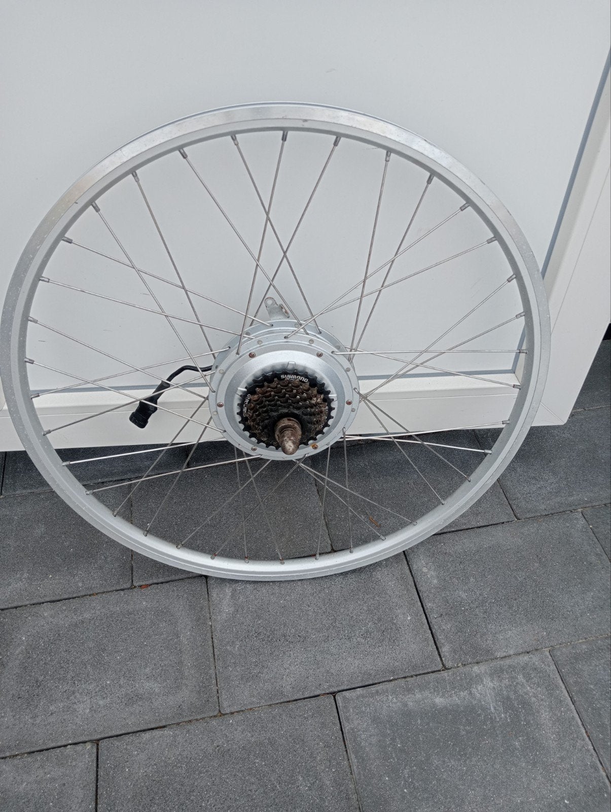 Voorwiel met motor en Sturmey Archer trommelrem, Wiel, Gebruikt, Elektrische fiets, Ophalen of Verzenden