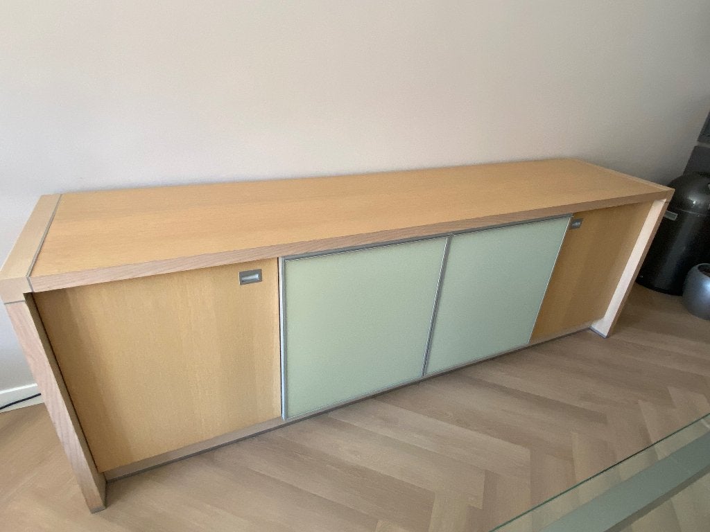Mooi dressoir Deign by Armobil, Ophalen, Eikenhout, 200 cm of meer, Modern