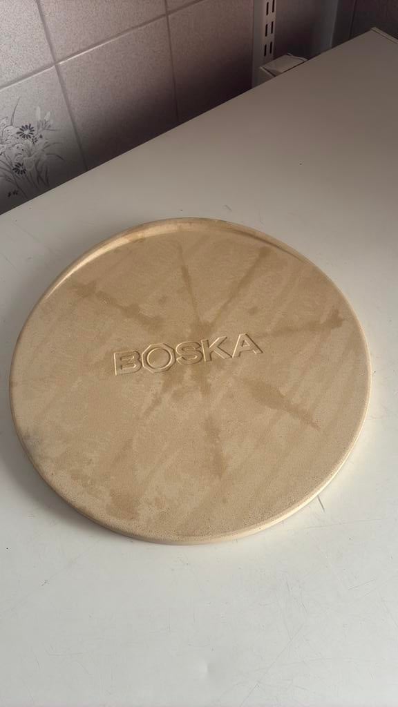 Boska pizza steen, 1x gebruikt, doorsnede 28 cm, Ophalen of Verzenden, Zo goed als nieuw