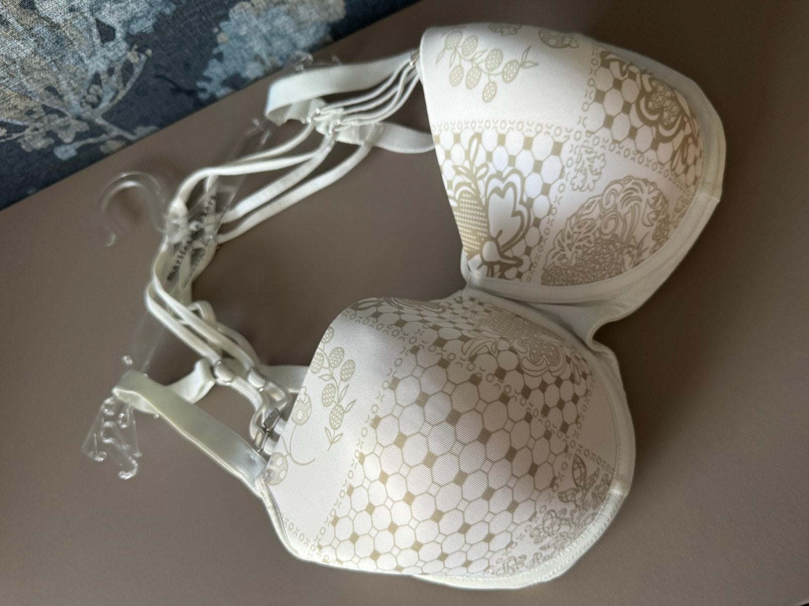Marlies Dekkers Undressed BH 70F, wit met gouden motief, Ophalen of Verzenden, Wit, BH