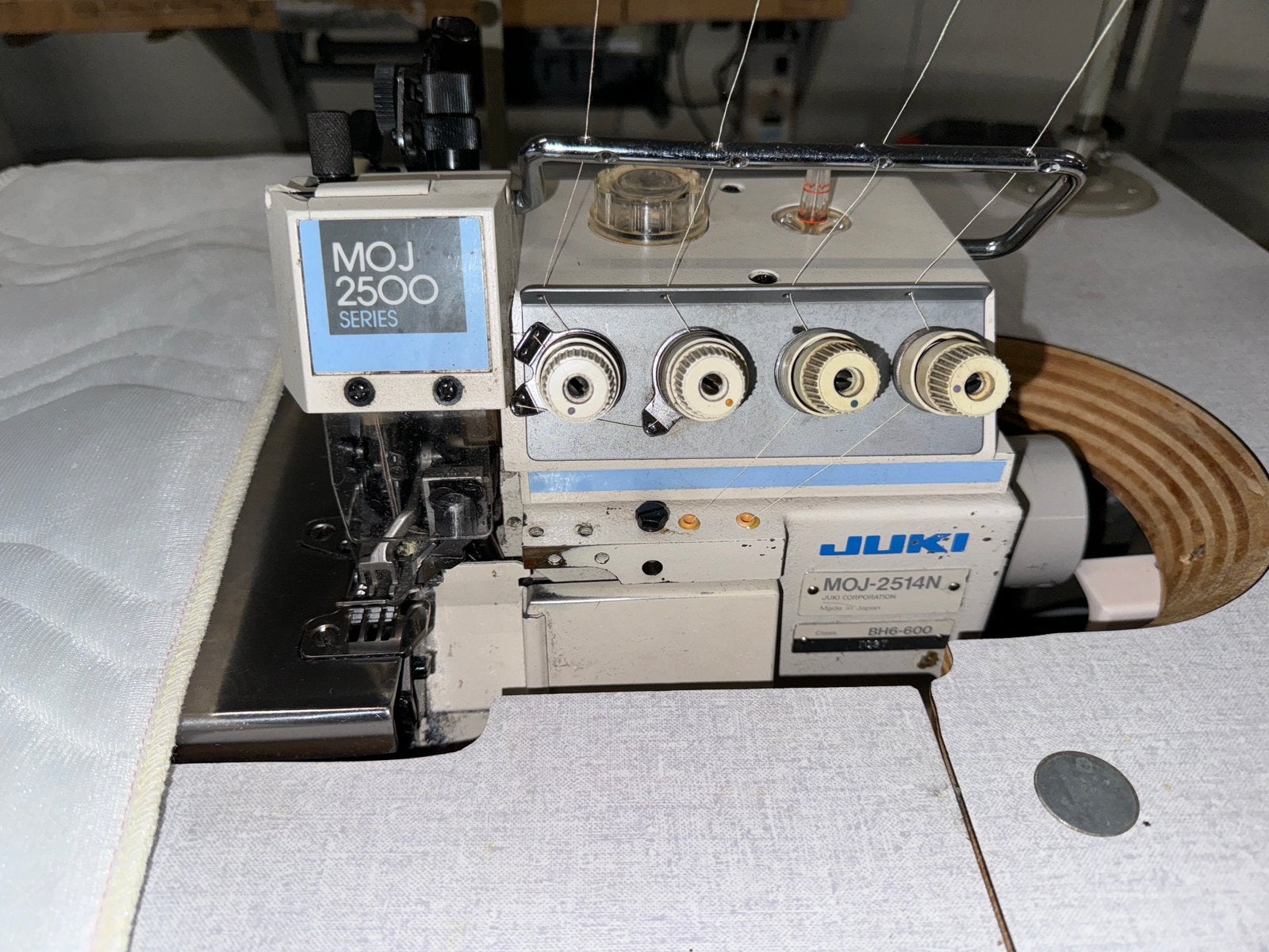 Industriele lockmachine overlock juki dubbel transport, Overige merken, Gebruikt, Juki, Ophalen of Verzenden
