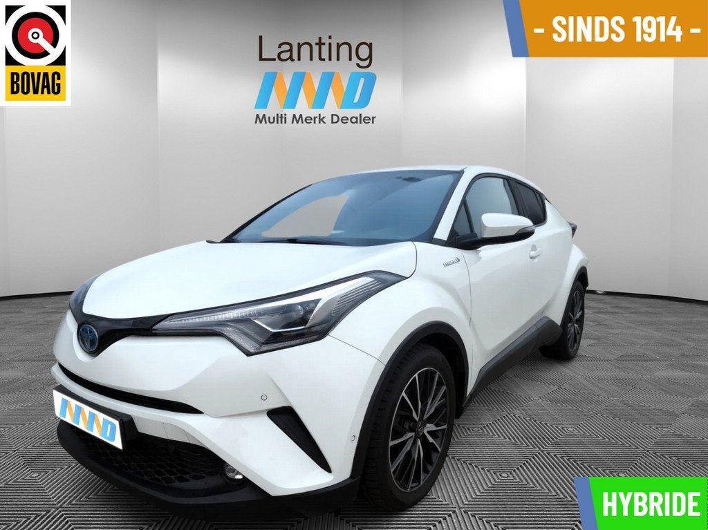 Toyota C-HR 1.8 Hybrid Premium, Auto's, Toyota, 4 cilinders, Met garantie (alle), Leder en Stof, Origineel Nederlands