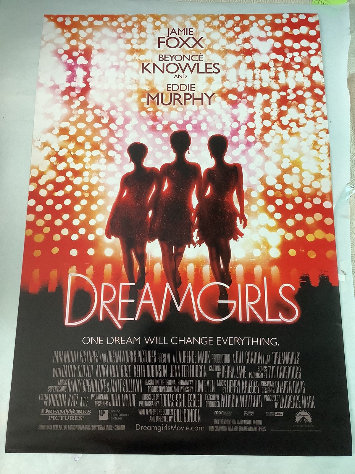 DREAMGIRLS   USA FILMPOSTER   68-101 cm  double sided, Ophalen of Verzenden, Zo goed als nieuw, A1 t/m A3, Film en Tv