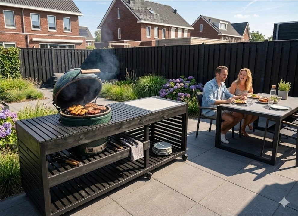 Buitenkeuken Scandi style - trend 2026 !, Tuin en Terras, Ophalen of Verzenden, Gas