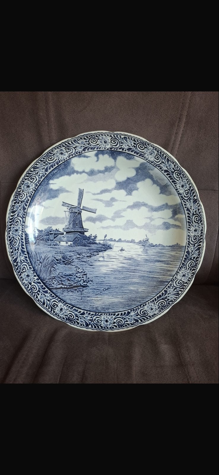 Delfts Blauw Sierborden Set - Molen & Hert, Ophalen of Verzenden