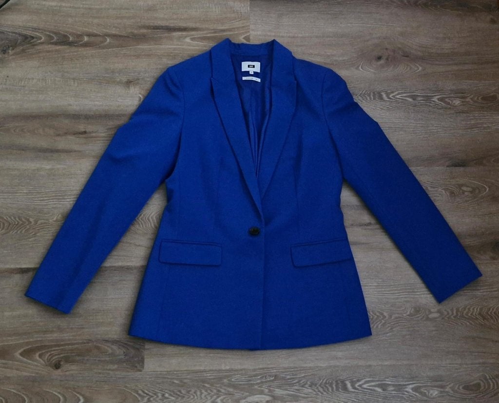 WE Style Marly Slim blazer – maat 38, Ophalen of Verzenden, Zo goed als nieuw, Maat 38/40 (M), Blauw