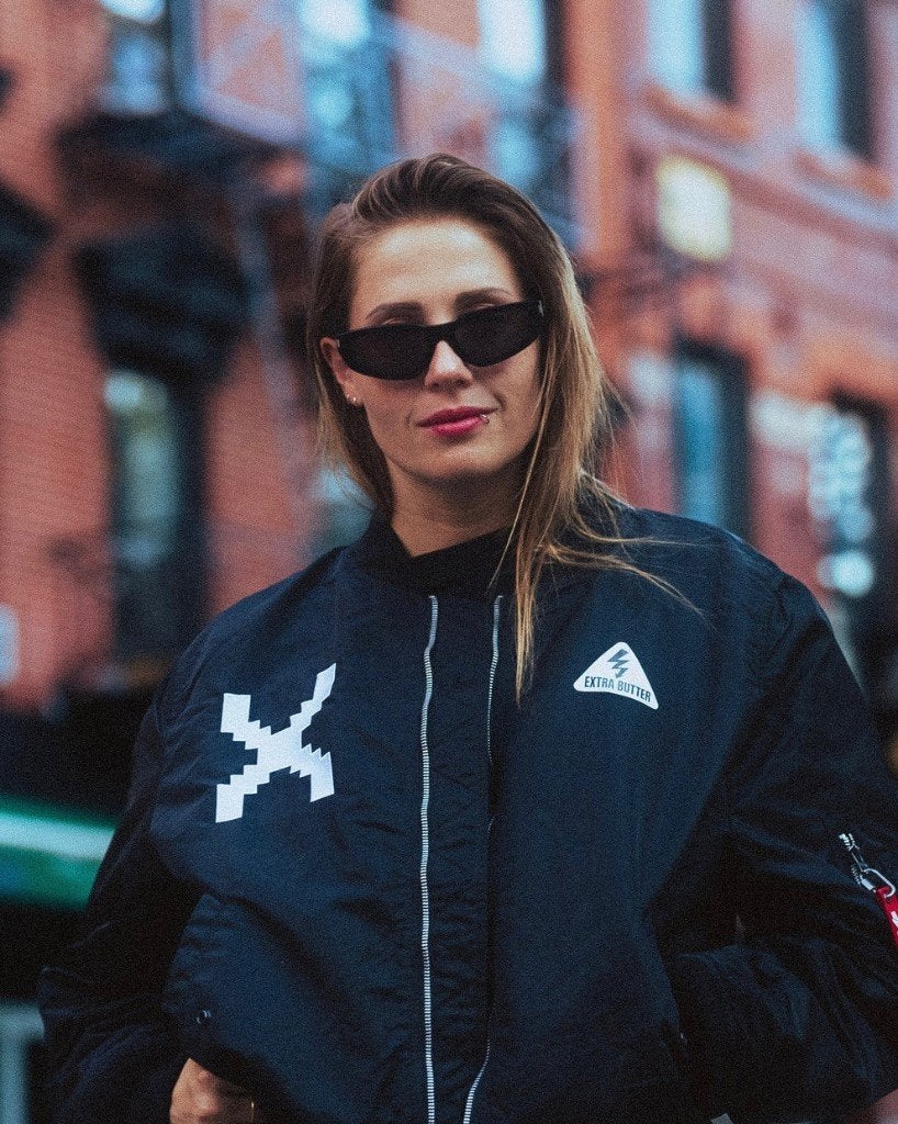 (GEZOCHT) KNTXT NYC Bomber Jacket, Ophalen of Verzenden, Gedragen, Overige maten, Zwart