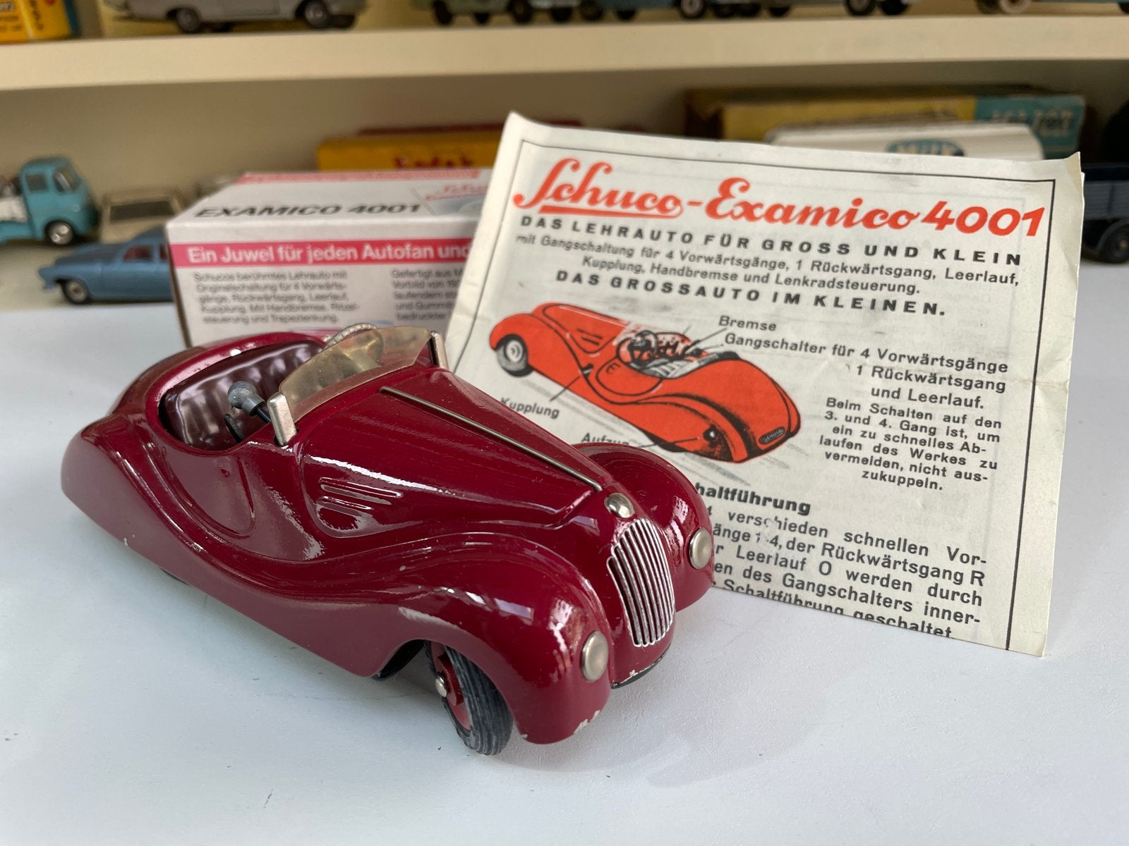 Schuco Examico 4001 Speelgoedauto met Originele Doos, Antiek en Kunst, Ophalen of Verzenden