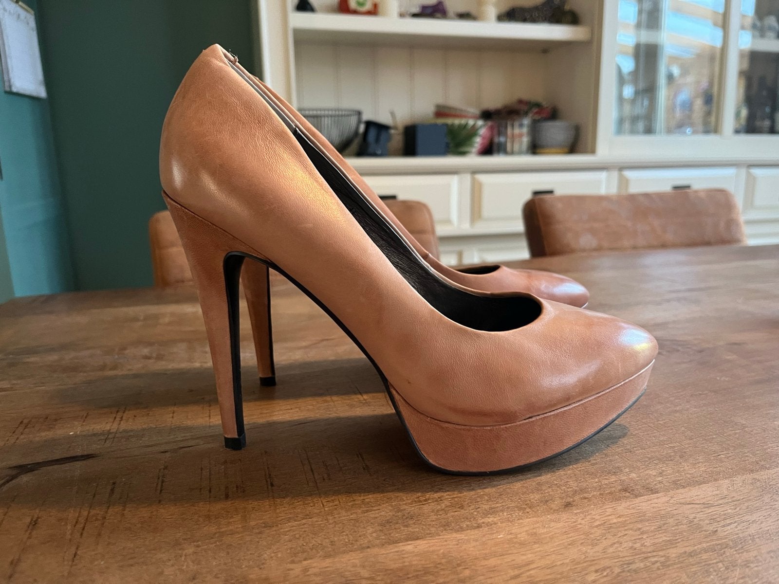 Nieuwe Invito pumps, maat 41 - cognac/nude, Pumps, Bruin, Nieuw, Ophalen of Verzenden