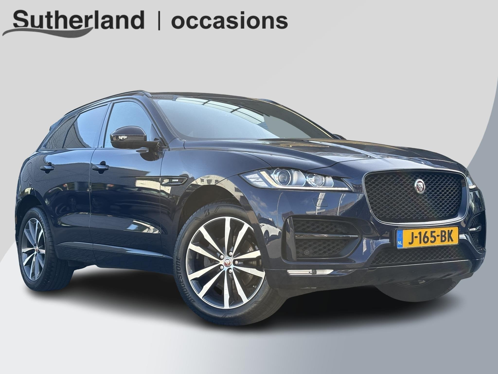 Jaguar F-PACE 2.0t AWD Prestige 250pk | Panoramadak | Meridi, Auto's, 4 cilinders, Blauw, Bedrijf, Vierwielaandrijving