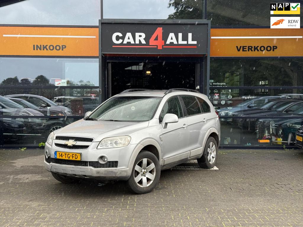 Chevrolet Captiva 2.4 Intro Edition 2WD APK 5-5-26/LPG3/STLV, Voorwielaandrijving, Gebruikt, Zwart, 4 cilinders