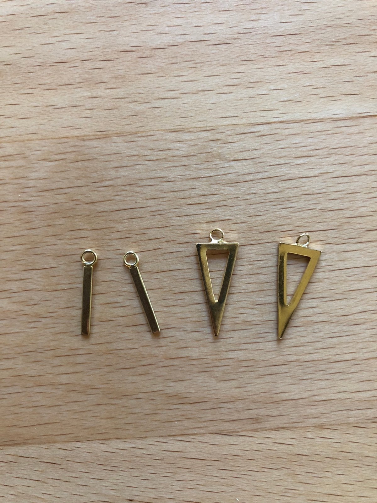 Gold plated goud oorbellen hangers, Ophalen, Gebruikt, Goud