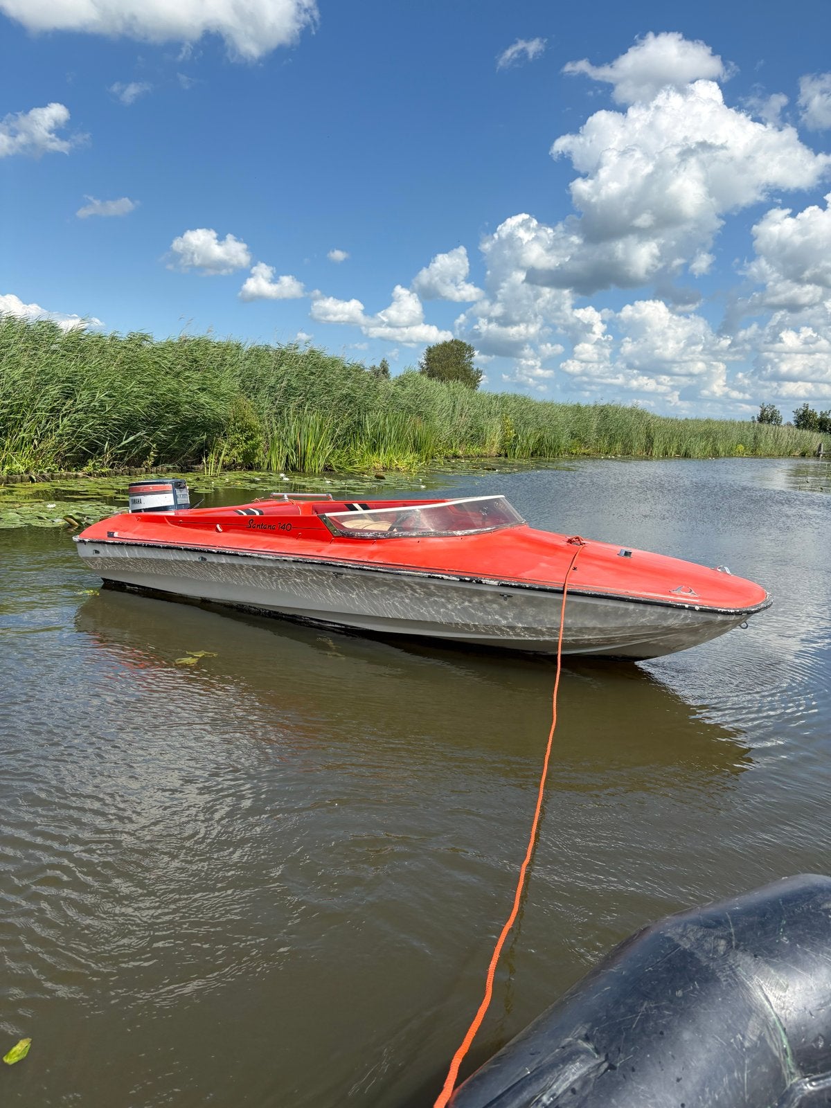Speedboot met 30pk Yamaha motor en trailer, Ophalen, Gebruikt, Minder dan 70 pk, Elektrische start