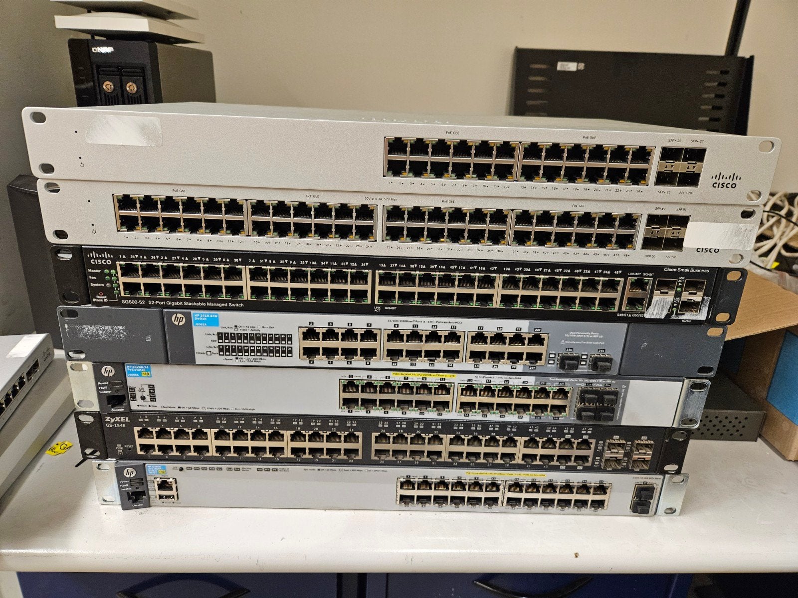 Diverse netwerkswitches: Cisco, HP, Zyxel, Meraki, Ophalen of Verzenden