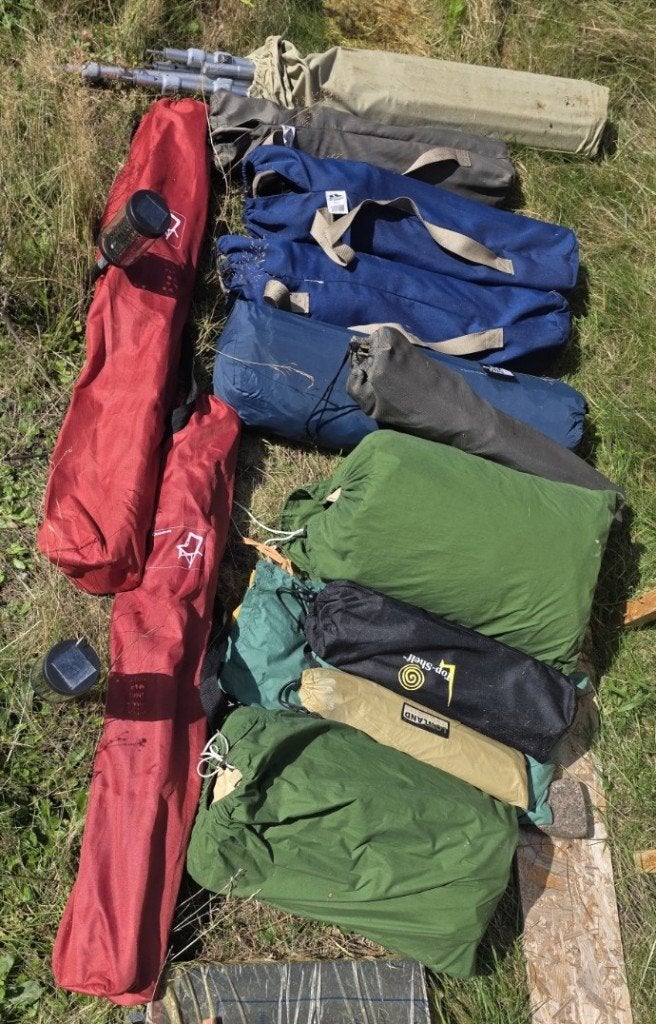 Kampeerset: De Waard & Quechua stoelen + tenten, Ophalen, Gebruikt, Overige